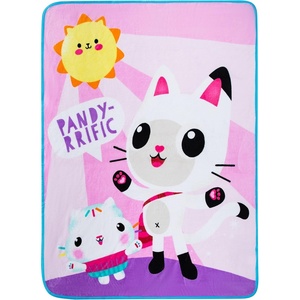 image:imageFranco Kids Bedding Super Soft Micro Raschel Throw 46 in x 60 in Hot WheelsGabbys Dollhouse