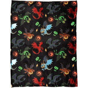 image:imageFranco Kids Bedding Super Soft Micro Raschel Throw 46 in x 60 in Hot WheelsHow to Train Your Dragon  Flying Dragons