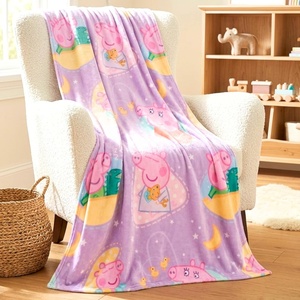 image:imageFranco Kids Bedding Super Soft Micro Raschel Throw 46 in x 60 in Hot WheelsPeppa Pig  Baby Evie