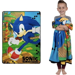 image:imageFranco Kids Bedding Super Soft Micro Raschel Throw 46 in x 60 in Hot WheelsSonic the Hedgehog