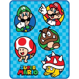 image:imageFranco Kids Bedding Super Soft Micro Raschel Throw 46 in x 60 in Hot WheelsSuper Mario Opt 2