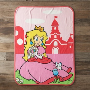 image:imageFranco Kids Bedding Super Soft Micro Raschel Throw 46 in x 60 in Hot WheelsSuper Mario Princess Peach