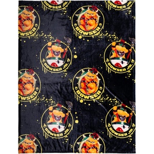 image:imageFranco Kids Bedding Super Soft Micro Raschel Throw 46 in x 60 in Hot WheelsThe Super Mario Galaxy Movie  Bowser  Bowser Jr