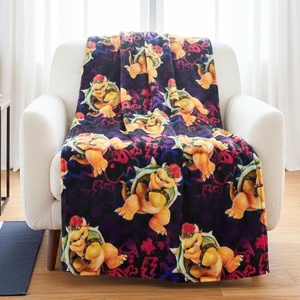 image:imageFranco Kids Bedding Super Soft Micro Raschel Throw 46 in x 60 in Hot WheelsThe Super Mario Galaxy Movie  Bowser