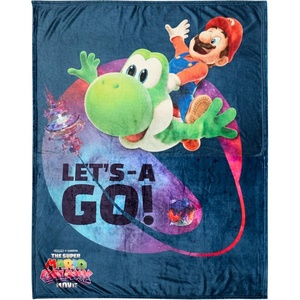 image:imageFranco Kids Bedding Super Soft Micro Raschel Throw 46 in x 60 in Hot WheelsThe Super Mario Galaxy Movie  Mario  Yoshi