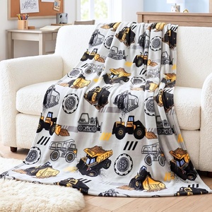 image:imageFranco Kids Bedding Super Soft Micro Raschel Throw 46 in x 60 in Hot WheelsTonka