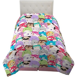 image:imageFranco Kids Bedding Super Soft Microfiber Reversible Comforter TwinFull Hot WheelsSquishmallows