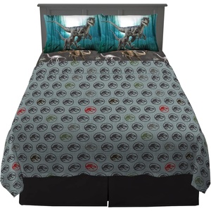 image:imageFranco Kids Bedding Super Soft Sheet Set 4 Piece Full Size Hot WheelsJurassic World Dominion