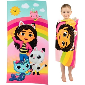 image:imageFranco Kids Super Soft Cotton BathPoolBeach Towel 58 In x 28 In Hot WheelsGabbys Dollhouse