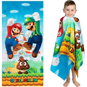 image:imageFranco Kids Super Soft Cotton BathPoolBeach Towel 58 In x 28 In Hot WheelsMario