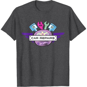 image:imageHot Wheels  Car Repairs TShirtDark Heather Grey