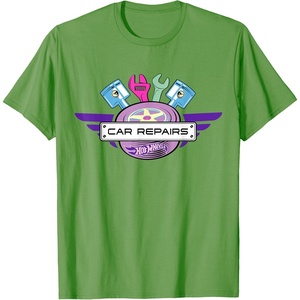 image:imageHot Wheels  Car Repairs TShirtGrass Green