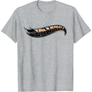 image:imageHot Wheels  Chrome Logo TShirtHeather Grey
