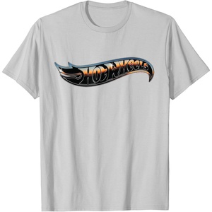 image:imageHot Wheels  Chrome Logo TShirtSilver Grey