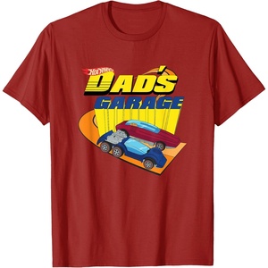 image:imageHot Wheels  Fathers Day Dads Garage TShirtCranberry Red