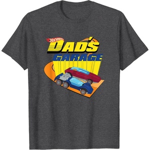 image:imageHot Wheels  Fathers Day Dads Garage TShirtDark Heather Grey