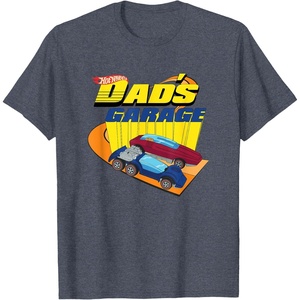 image:imageHot Wheels  Fathers Day Dads Garage TShirtHeather Blue