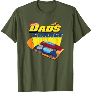 image:imageHot Wheels  Fathers Day Dads Garage TShirtOlive Green