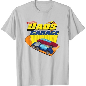 image:imageHot Wheels  Fathers Day Dads Garage TShirtSilver Grey