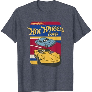 image:imageHot Wheels  Fathers Day Number 1 Dad TShirtHeather Blue