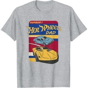 image:imageHot Wheels  Fathers Day Number 1 Dad TShirtHeather Grey