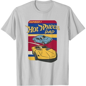 image:imageHot Wheels  Fathers Day Number 1 Dad TShirtSilver Grey