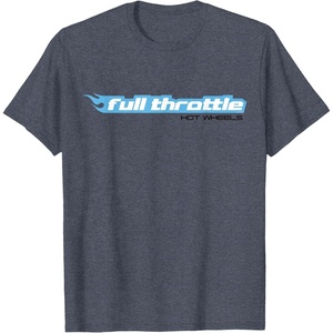 image:imageHot Wheels  Full Throttle Hot Wheels TShirtHeather Blue