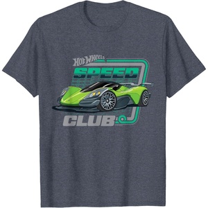 image:imageHot Wheels  Speed Club Full Throttle TShirtHeather Blue