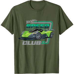 image:imageHot Wheels  Speed Club Full Throttle TShirtOlive Green