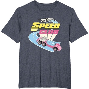 image:imageHot Wheels  Speed Club Retro Vibes TShirtHeather Blue
