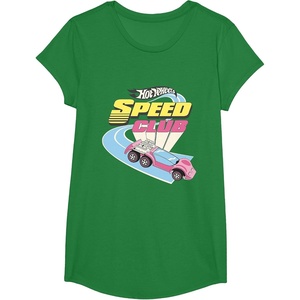 image:imageHot Wheels  Speed Club Retro Vibes TShirtKelly Green