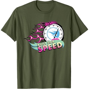 image:imageHot Wheels  Speed Gauge Built for Speed TShirtOlive Green