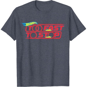 image:imageHot Wheels  Too Fast to Stop TShirtHeather Blue
