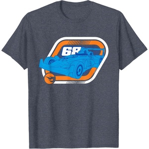 image:imageHot Wheels  Turbo Charged 68 TShirtHeather Blue