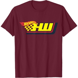 image:imageHot Wheels  Yellow HW TShirtBurgundy