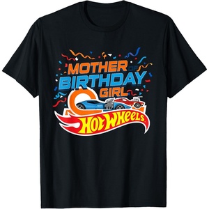 image:imageHot Wheels Birthday Confetti Mother of Birthday Girl TShirtBlack