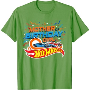 image:imageHot Wheels Birthday Confetti Mother of Birthday Girl TShirtGrass Green