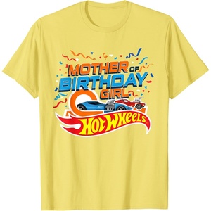 image:imageHot Wheels Birthday Confetti Mother of Birthday Girl TShirtLemon Yellow