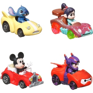image:imageHot Wheels Disney Pixar RacerVerse 4Pack of 164 Scale DieCast Cars with Character Drivers Optimized for Track RacingDisney Pixar 4Pack