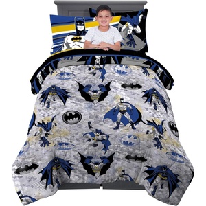 image:imageHot Wheels Girls Kids Bedding Super Soft Comforter and Sheet Set with Sham 5 Piece Twin Size Officially Licensed Product By FrancoBatman
