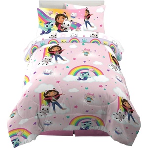 image:imageHot Wheels Girls Kids Bedding Super Soft Comforter and Sheet Set with Sham 5 Piece Twin Size Officially Licensed Product By FrancoGabbys Dollhouse