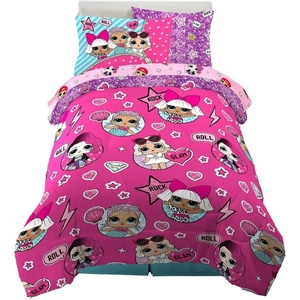 image:imageHot Wheels Girls Kids Bedding Super Soft Comforter and Sheet Set with Sham 5 Piece Twin Size Officially Licensed Product By FrancoLol Surprise