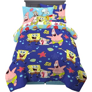 image:imageHot Wheels Girls Kids Bedding Super Soft Comforter and Sheet Set with Sham 5 Piece Twin Size Officially Licensed Product By FrancoSpongebob Squarepants