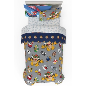 image:imageHot Wheels Girls Kids Bedding Super Soft Comforter and Sheet Set with Sham 5 Piece Twin Size Officially Licensed Product By FrancoSuper Mario Bowser Crew