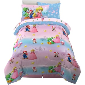 image:imageHot Wheels Girls Kids Bedding Super Soft Comforter and Sheet Set with Sham 5 Piece Twin Size Officially Licensed Product By FrancoSuper Mario Girl