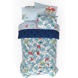 image:imageHot Wheels Girls Kids Bedding Super Soft Comforter and Sheet Set with Sham 5 Piece Twin Size Officially Licensed Product By FrancoThe Smurfs  Blue Original