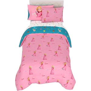 image:imageHot Wheels Girls Kids Bedding Super Soft Comforter and Sheet Set with Sham 5 Piece Twin Size Officially Licensed Product By FrancoThe Super Mario Galaxy Movie  Princess Peach