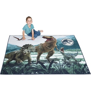 image:imageHot Wheels Interactive Play Area Rug 69 x 52 Inch Large Kids Race Track Playmat with NonSlip Backing for Bedroom amp Playroom 100 Officially Licensed Product by FrancoJurassic World