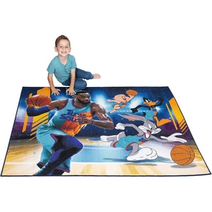 image:imageHot Wheels Interactive Play Area Rug 69 x 52 Inch Large Kids Race Track Playmat with NonSlip Backing for Bedroom amp Playroom 100 Officially Licensed Product by FrancoSpace Jam 2 a New Legacy