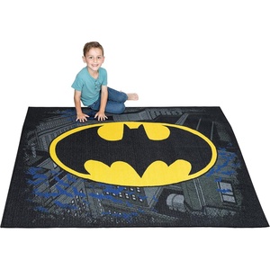 image:imageHot Wheels Interactive Play Area Rug 69 x 52 Inch Large Kids Race Track Playmat with NonSlip Backing for Bedroom amp Playroom 100 Officially Licensed Product by FrancoBatman